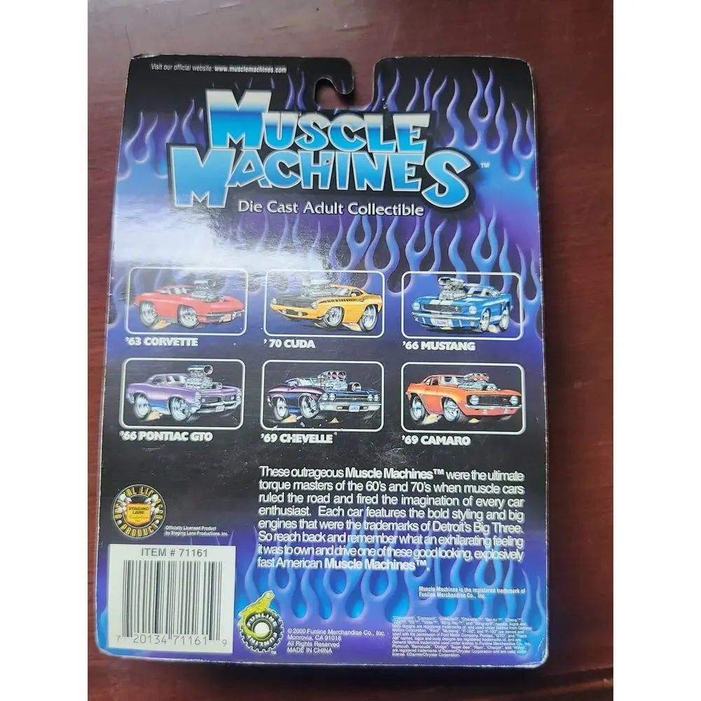 Muscle Machines 69 Chevelle Blue 1:64 Diecast Car Collectible